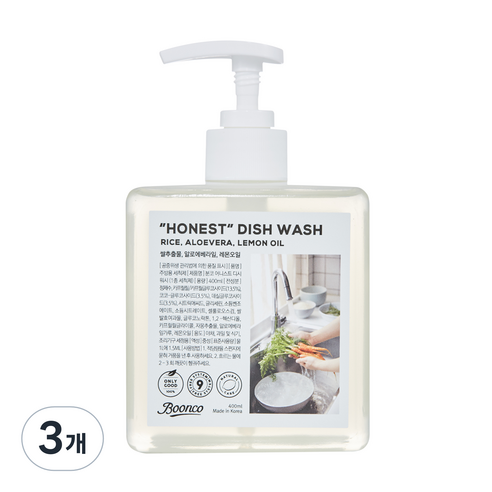 분코 어니스트 디시워시, 400ml, 3개