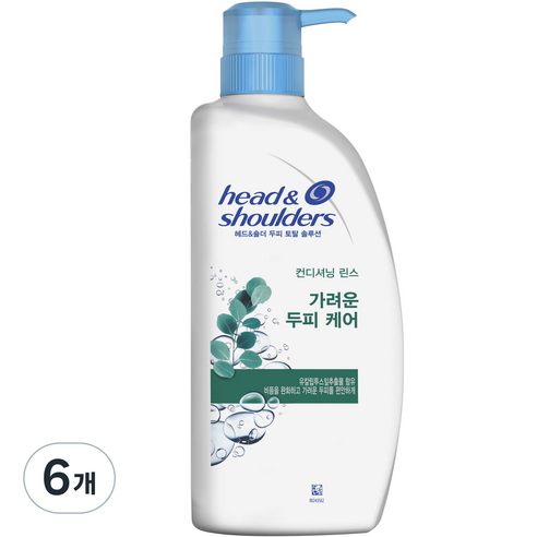 헤드앤숄더 가려운 두피 케어 린스, 550ml, 6개