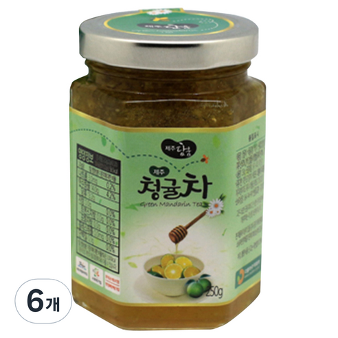 제주담움 청귤차, 1개입, 6개, 250g