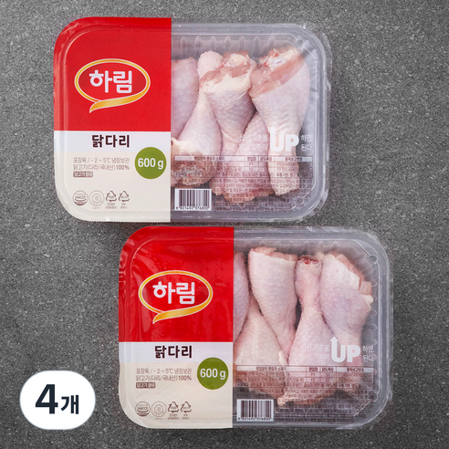 하림 닭다리 (냉장), 600g, 4개