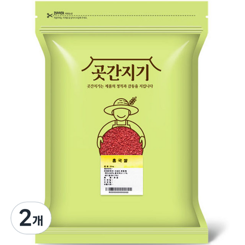곳간지기 홍국쌀, 2kg, 2개