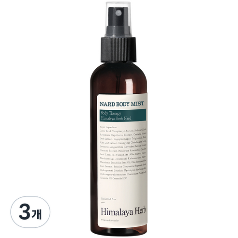 나드 바디미스트 티트리로즈마리, 200ml, 3개