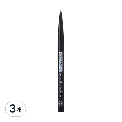 세잔느 슈퍼 슬림 아이브로우 오토펜슬 0.02g, 03 내추럴브라운, 3개