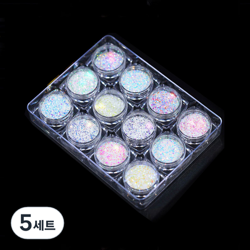 테네져 반짝이 인어 펄 육각 글리터 12종 세트, TZ-02, 5세트