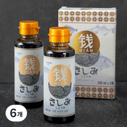 치엔 사시미 쇼유 소스, 250ml, 6개