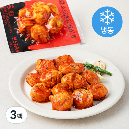 미트리 소스담은 닭가슴살 볼 핫스파이시 (냉동), 100g, 3팩