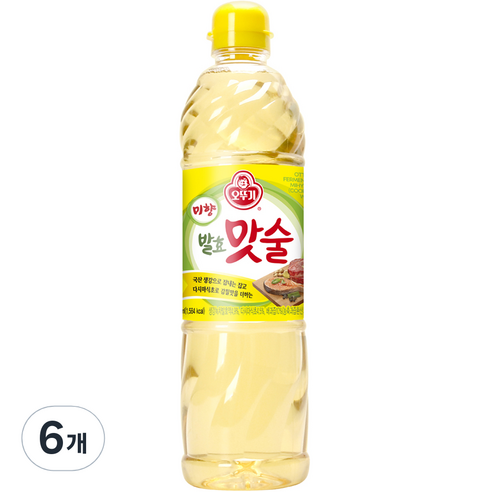 오뚜기 미향 발효맛술, 6개, 900ml