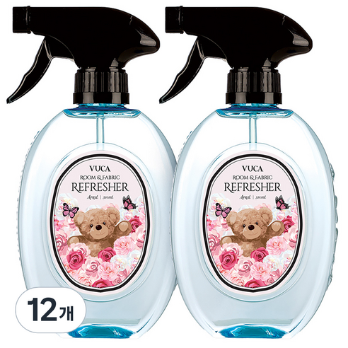 뷰카 룸앤패브릭 포근한 섬유탈취제 에이프릴향 본품, 510ml, 12개