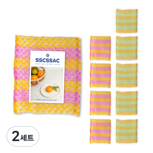 쓱싹 버블 수세미 2종 x 5p, 2세트