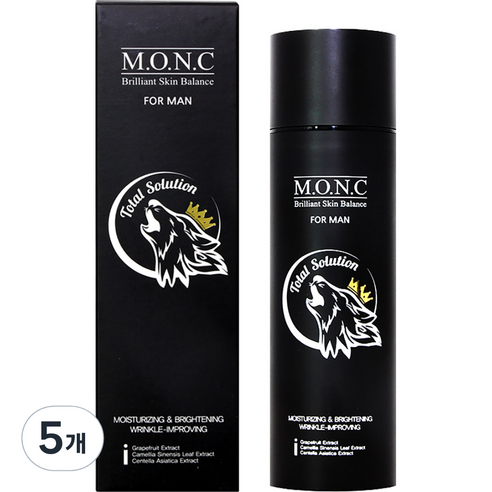 엠오앤씨 포맨 토탈솔루션 올인원, 130ml, 5개