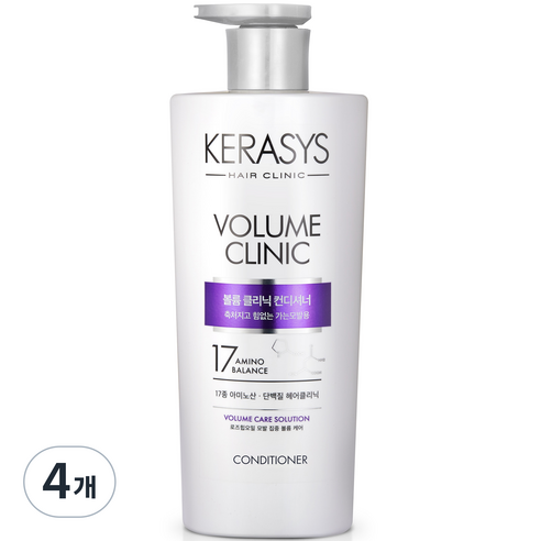 케라시스 볼륨 클리닉 단백질 컨디셔너, 600ml, 4개