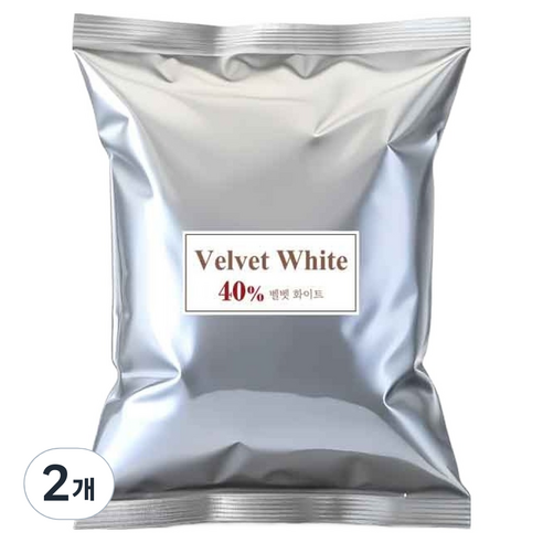 파베글라스 화이트 커버춰 리얼 초콜릿 40%, 400g, 2개