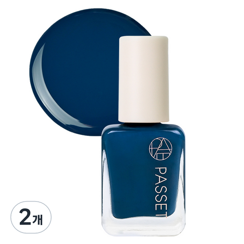 파셋 셀럽 네일컬러 폴리쉬 매니큐어, 65 이브닝블루, 7ml, 2개
