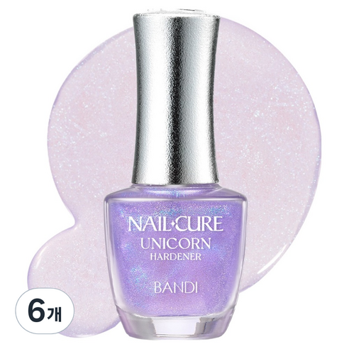 반디 네일큐어 유니콘 하드너, 7ml, 6개