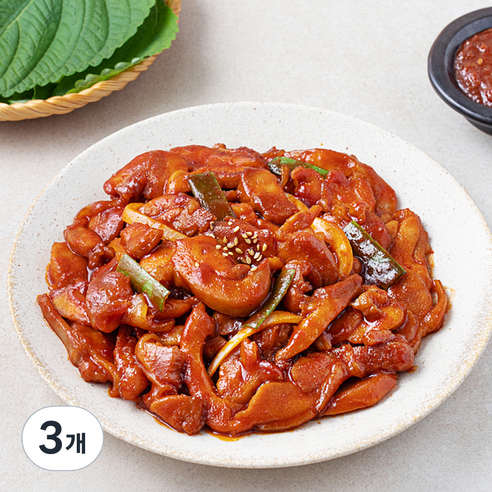 한입 쏙 춘천식 닭갈비, 600g, 3개