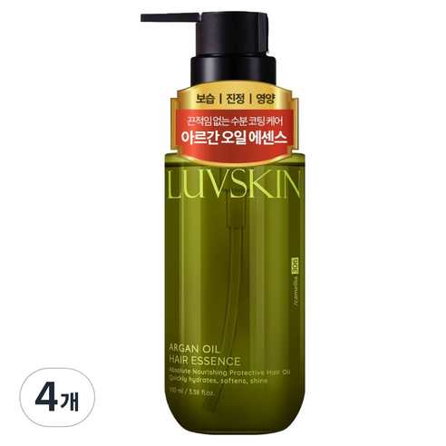 루브스킨 아르간오일 헤어에센스 동백향, 100ml, 4개
