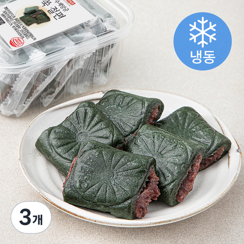 나무새 수제앙금 쑥 절편 (냉동), 240g, 3개