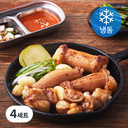미식로 소대창 200g + 소스 50g 세트 (냉동), 4세트