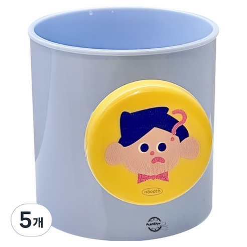 noooth 아우라팸 가족 양치컵 플라스틱, 아들, 5개