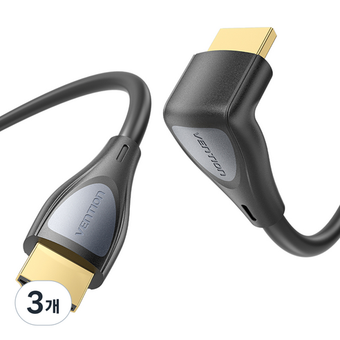 벤션 90도 HDMI V2.0 모니터 케이블, 3개, 1m