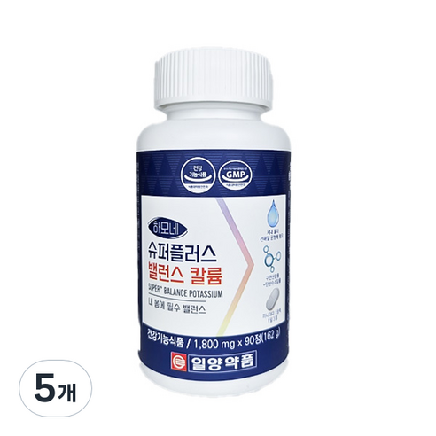 일양약품 하모네 슈퍼플러스 밸런스 셀룰로스 구연산 칼륨 162g, 5개