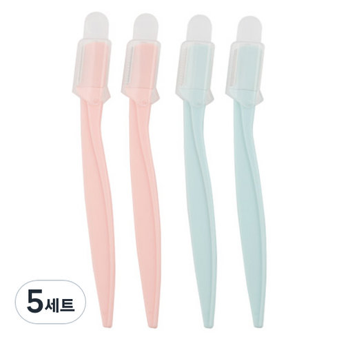 니켄 엣지 눈썹칼 피치 2p + 스카이블루 2p, 혼합 색상, 5세트