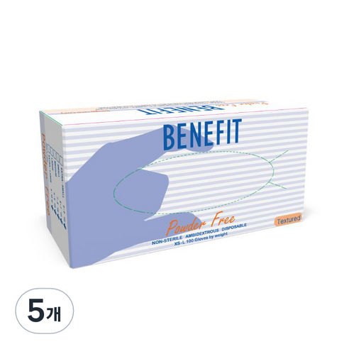 benefit 라텍스 장갑, 화이트 아이보리, 미니(XS), 5개