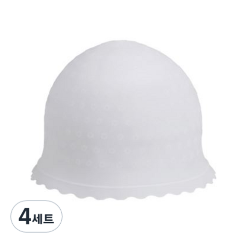 그레이거 실리콘 매직칼라캡 + 니들, 랜덤색상, 4세트