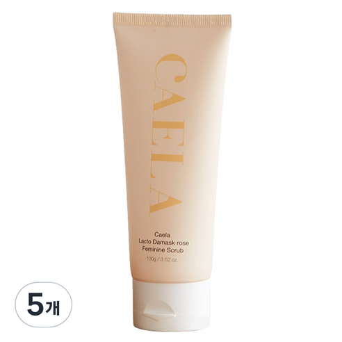 카엘라 락토 다마스크로즈 페미닌 스크럽, 5개, 100g