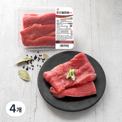 도드람한돈 1등급 안심 장조림용 (냉장), 500g, 4개