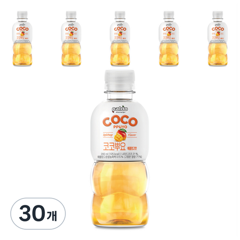 팔도 코코뿌요 애플망고맛, 280ml, 30개