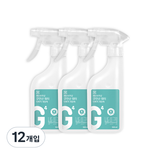 레인보우샵 구연산 워터 다목적세정제, 500ml, 12개