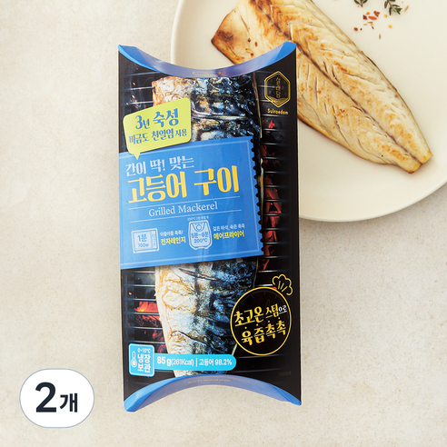 설래담 고등어구이, 2개, 85g