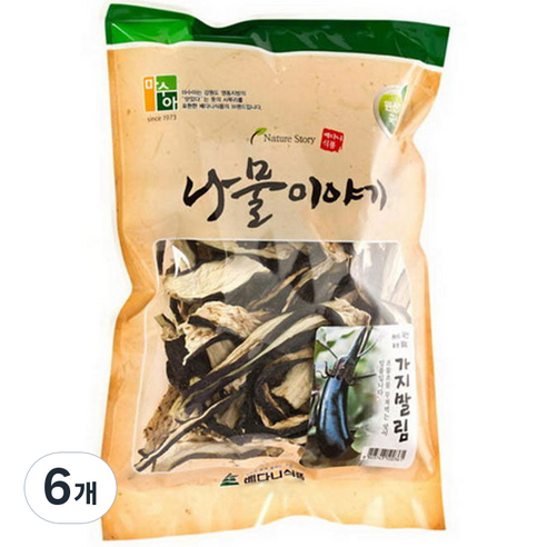 베다니식품 가지말림, 80g, 6개