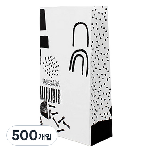 헬로우모리스 크레용 종이봉투 S 12 x 6 x 22 cm, 혼합 색상, 500개입