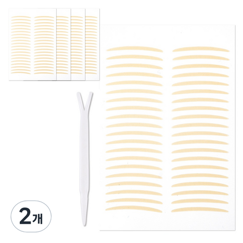 더분 깃털 누드 단면 쌍꺼풀 테이프 200p, A TYPE, 2개