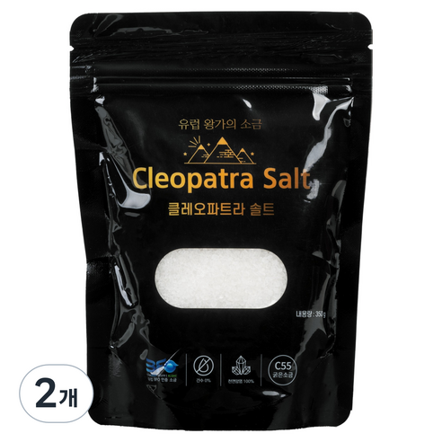 클레오파트라솔트 굵은소금, 2개, 350g