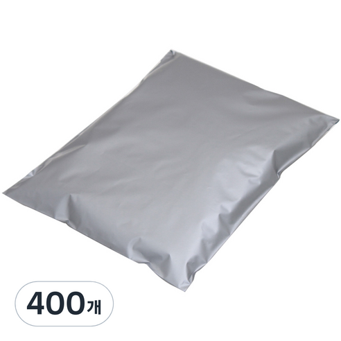 HDPE 접착 택배봉투 은색, 400개