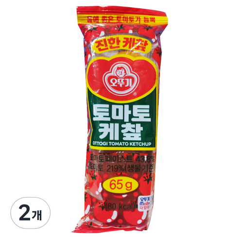 오뚜기 토마토 케챂, 65g, 2개