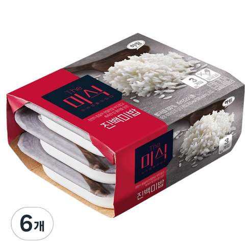 더미식 진백미밥, 210g, 6개