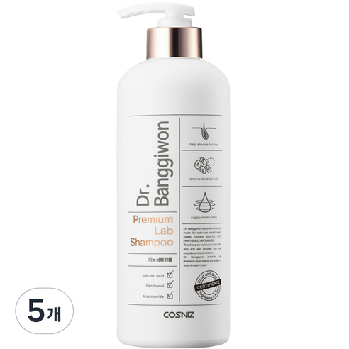 닥터방기원 프리미엄 랩 탈모샴푸, 500ml, 5개