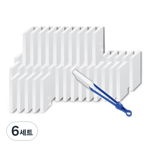 바스프 매직블럭 클리너 소형 50p + 집게 본품, 6세트