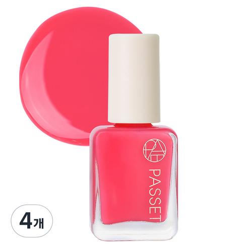 파셋 셀럽 네일컬러 폴리쉬, 82 워터멜론레드, 7ml, 4개