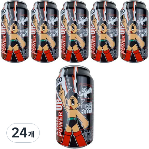 아톰 파워 업 에너지드링 제로 음료, 24개, 355ml