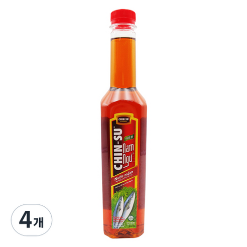 친수 남늑 베트남 피쉬소스 분짜소스용, 4개, 500ml