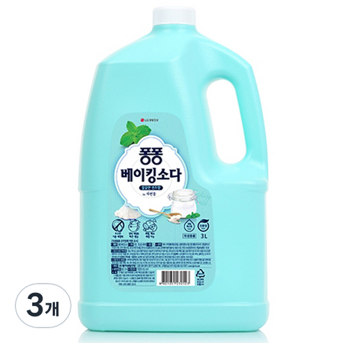 퐁퐁 주방세제 베이킹소다 용기, 3L, 3개