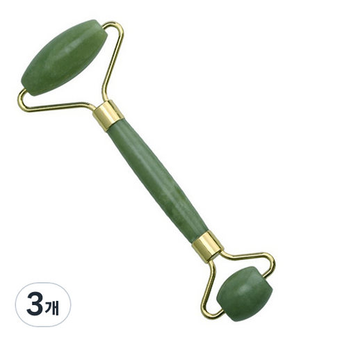 룻츠 얼굴 마사지 기구, 3개, 제이드
