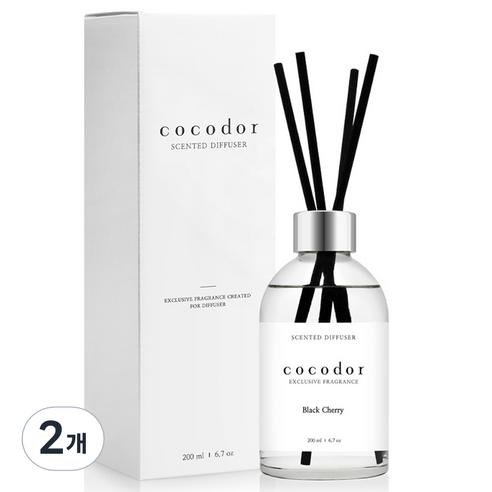 코코도르 화이트라벨 디퓨저, 블랙체리, 200ml, 2개