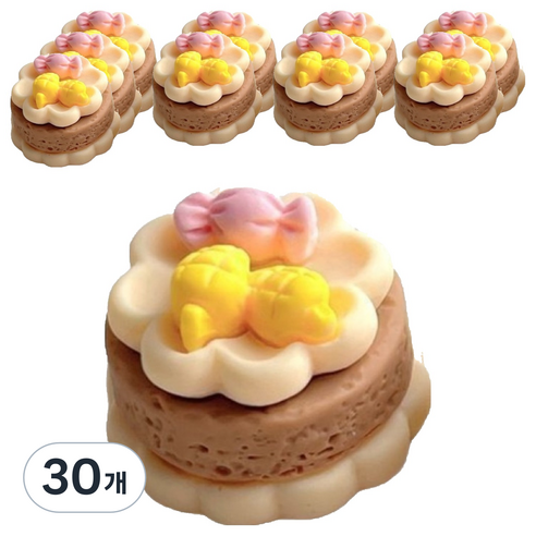루시마켓 케이크 DIY 재료 망고 + 브라운 25 x 15 mm, 30개