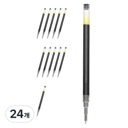 지투 전용 리필심 0.5mm BLS-G2-5, 블랙, 24개